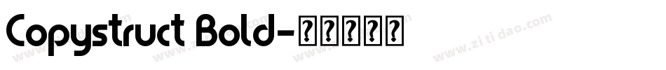 Copystruct Bold字体转换